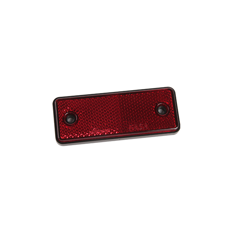 Reflector rectangular rojo con logo electrónico JH202-C